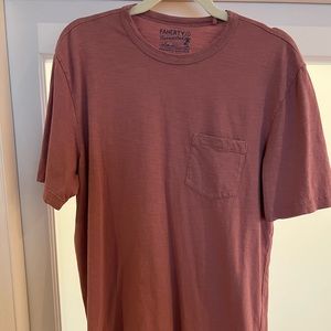 Faherty Sunwashed Pocket Tee - Faded Flag - Large